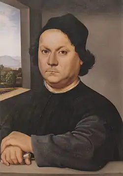 Portrait du Pérugin, par Raphaël (1504).
