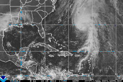 Rafael le 16 octobre 2012 passant à l'est des Bermudes