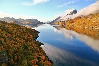 Le pont de Raftsund et la E10.