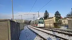 rails en ballast ligne T3