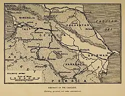 Chemins de fer du Caucase en 1902 (existants, en construction ou en projet). Henry Norman, 1902