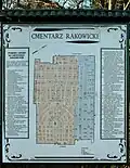 Plan du cimetière Rakowicki.