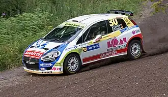 Albert Llovera durant le rallye de Finlande 2010.