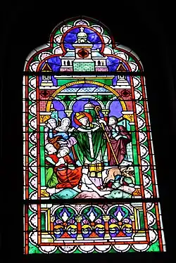 Eugène Oudinot, Saint Lubin soignant les malades (XIXe&nbsp;siècle), Rambouillet, église Saint-Lubin-et-Saint-Jean-Baptiste.