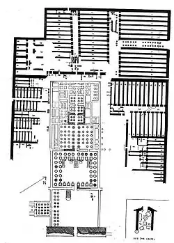 Plan du Ramesséum, établi par James Edward Quibell.