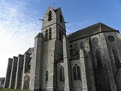 Vue méridionale de l'église.