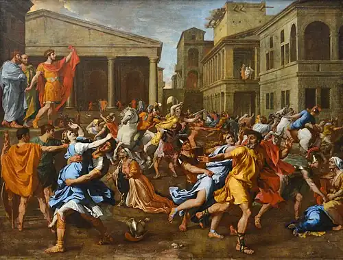Nicolas Poussin, L'Enlèvement des Sabines, musée du Louvre