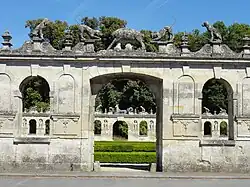 La haie cygénétique sud, vue vers le nord.