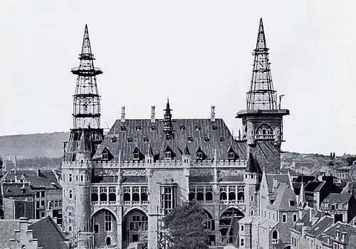 Turmkonstruktion von der Rückseite 1899