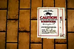 Affiches de mise en garde contre les rats