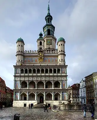 L'hôtel de ville de Poznań.
