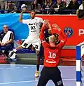 Avec le THW Kiel face à Omeyer en 2018.