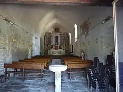 L'intérieur de l'église en juillet 2013.