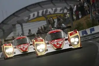 Les deux Lola-Toyota aux 24 Heures du Mans 2011.