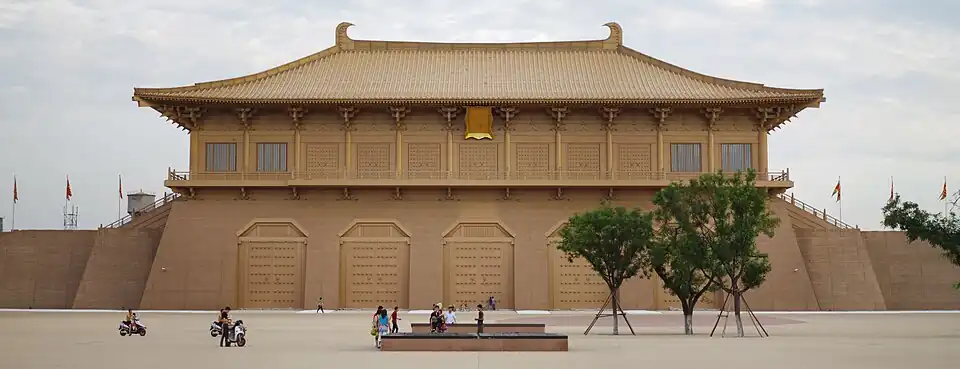La porte Danfeng, au sud du Palais de la Grande Clarté (Daming), après sa reconstruction achevée en 2003, Xi'an.