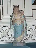 La chapelle Notre-Dame-des-Bois, la statue de Notre-Dame-des-Bois.