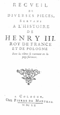 Un des premiers titres, 1660.