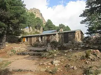 Refuge de Paliri (1&nbsp;040&nbsp;m) entre Bavella et Conca.