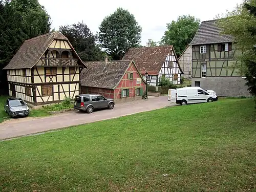 Anciennes maisons alsaciennes.
