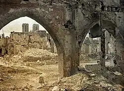 Le couvent des Cordeliers en 1917.