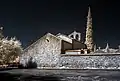L'église Sainte-Marie du Vila en infrarouge