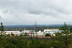 Relais routier au km 381 de la route de la Baie-James en août 2015.