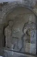 Relief roman dans une niche de la Tour de Judith