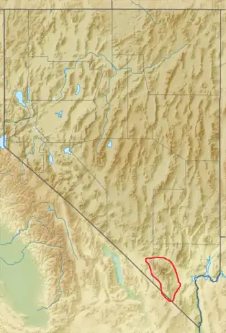 Carte de localisation de la chaîne Spring.
