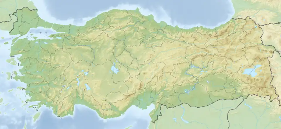 Voir sur la carte topographique de Turquie