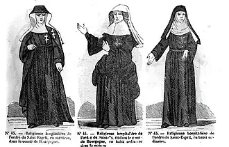 Religieuses du Saint-Esprit au XVIIIe&nbsp;siècle.