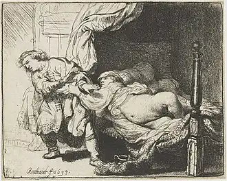 Joseph et la femme de Putipharde Rembrandt.