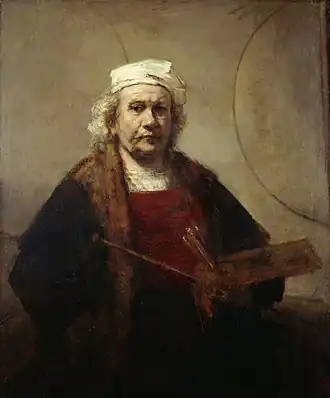 Autoportrait de Rembrandt.