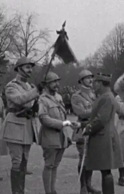 Remise de la fourragère au 11e GAMAC (18 mars 1919 Vincennes)
