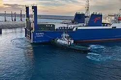 Le VB Malabata dans le port de Tanger MED le 30 octobre 2023