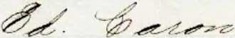 Signature de René-Édouard Caron