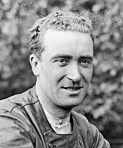 René Francisquet en 1924, vainqueur du Bol d'Or au circuit des Loges sur Sunbeam 500cm3.