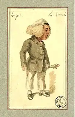 René Luguet par Lhéritier en 1858 dans Le Punch Grassot, vaudeville de Grangé et Delacour.