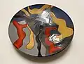 Renate Fuhry, assiette, céramique émaillée, 1992