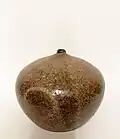 Renate Fuhry, vase sphérique, grès émaillé, 1963