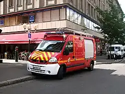 FS (Fourgon de secours) Véhicule du SDIS du Bas-Rhin à Strasbourg.