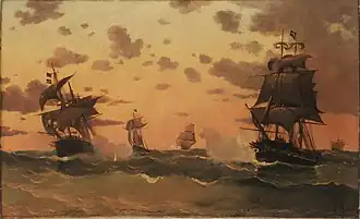 Reddition de la corvette General Dorrego.