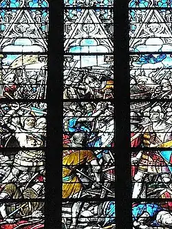 La bataille d'Auray en 1364.