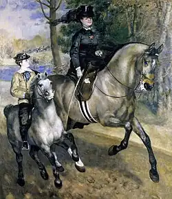 L'Allée cavalière au bois de Boulogne(Madame Henriette Darras), 1873,Kunsthalle de Hambourg.