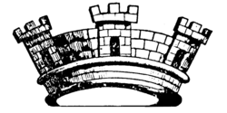 Représentation de la couronne murale du blason.