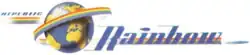 logo "rainbow", représentant un arc-en-ciel qui encercle la Terre.