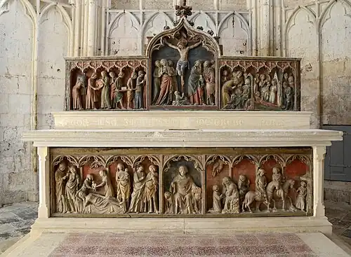 Retable du XIVe&nbsp;siècle.