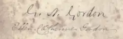 signature de George Nicol Gordon