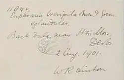 signature de William Richardson Linton