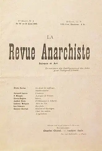 Image illustrative de l’article La Revue anarchiste