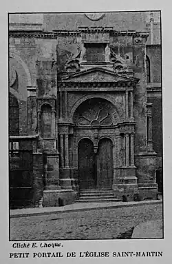 État du XIXe&nbsp;siècle, accolé à l'église.